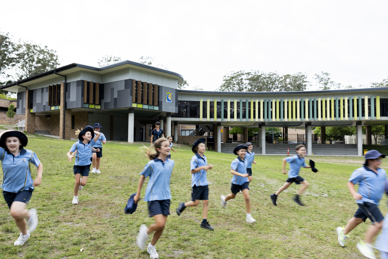 Students learning in new classrooms OLSS Terrigal